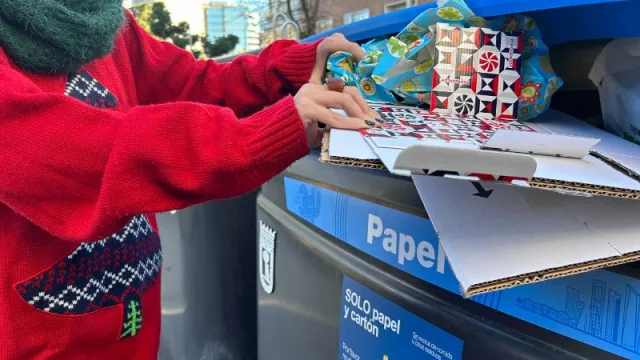 En Navidad se recoge el 20% del papel y cartón que se recicla durante todo el año en España