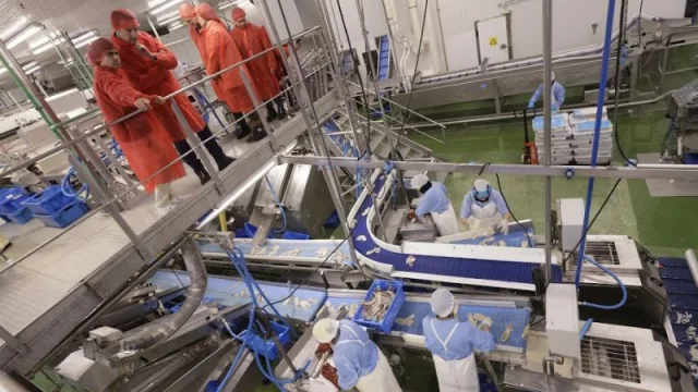 Alfonso Villares ensalza la apuesta por la robotización y digitalización de Cabomar en Marín (y reclama un Perte digno que apoye la modernización de las industrias del mar)