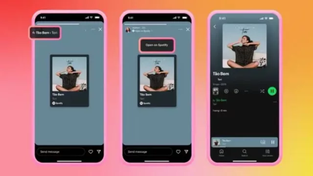 Ahora se pueden compartir en las notas de Instagram las canciones de Spotify que se esuchan en tiempo real