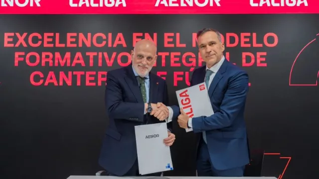 LALIGA y AENOR firman un acuerdo para lanzar una certificación de excelencia en canteras de fútbol