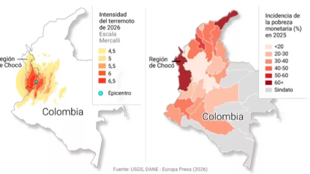 El terremoto saca a la luz la profunda desigualdad de Chocó, la región más vulnerable de Colombia